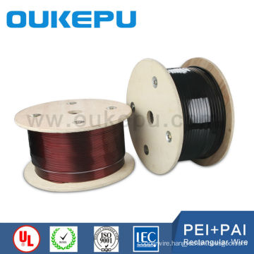 UEW insulation polyester flat copper winding wire for transformer coil